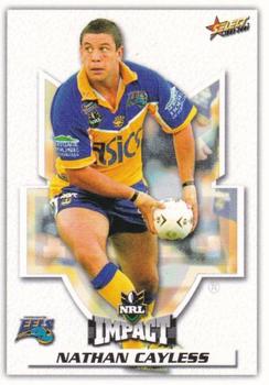 2001 Select Impact #40 Nathan Cayless Front